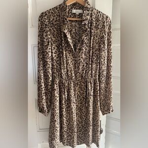 Beautiful LOFT Leopard Print Dress - 8